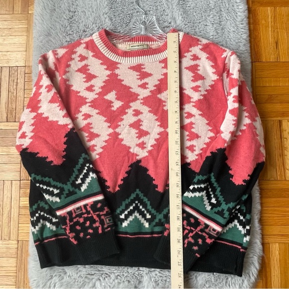 Anthropologie Aldomartins Nieves Sweater Pink Nordic Wool Alpaca - Picture 9 of 10